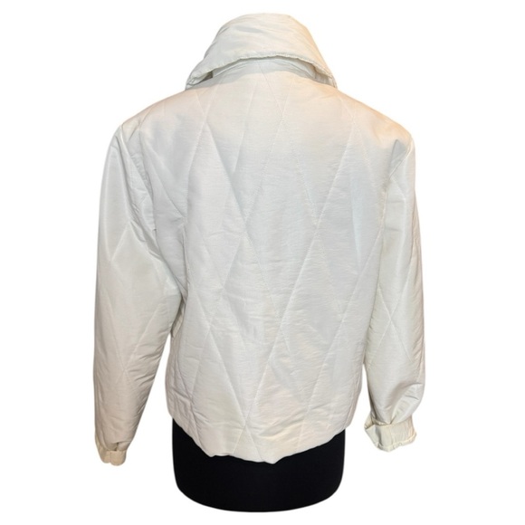 Piero Guidi Magic Circus Italian Designer White Quilted Winter Jacket Size L - Picture 7 of 16